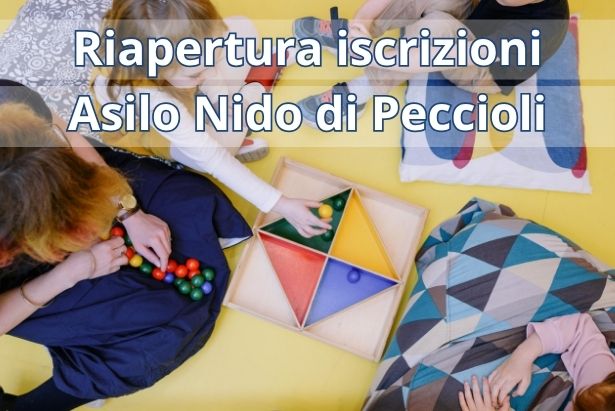 Riapertura iscrizioni Asilo Nido di Peccioli - A.E. 2025/2026