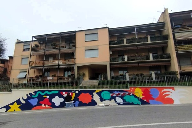 nuovo murales in via Risorgimento
