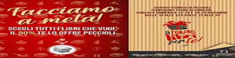 Facciamo a metà . Scegli tutti i libri che vuoi il 50% te lo offre Peccioli