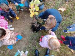 I bambini del nido d'infanzia “Staccia Buratta” diventano dei piccoli giardinieri: